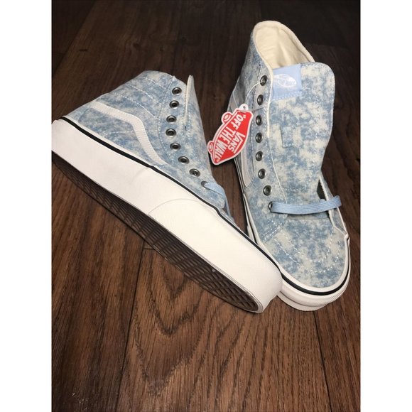 Vans Men's Sk8-Hi Tapered Casual Sneakers Canvas Denim Blue Size 8.5 Men’s - Picture 2 of 2